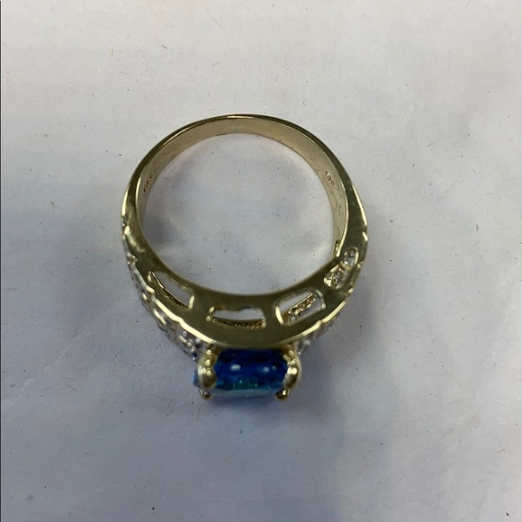 14K blue Lopez & Diamonds Ring - Picture 8 of 8